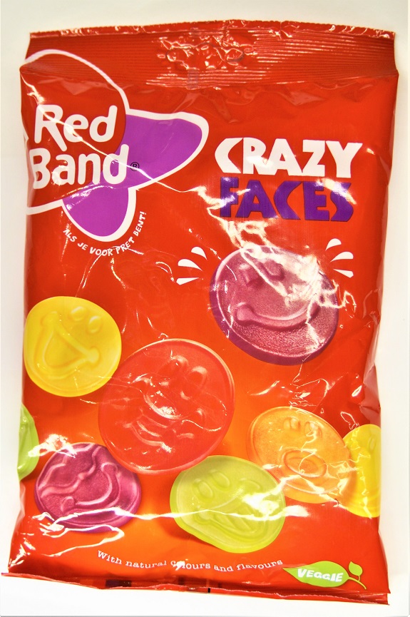 Red Band Crazy Faces - 235g, Dutch Sweets- Dutch